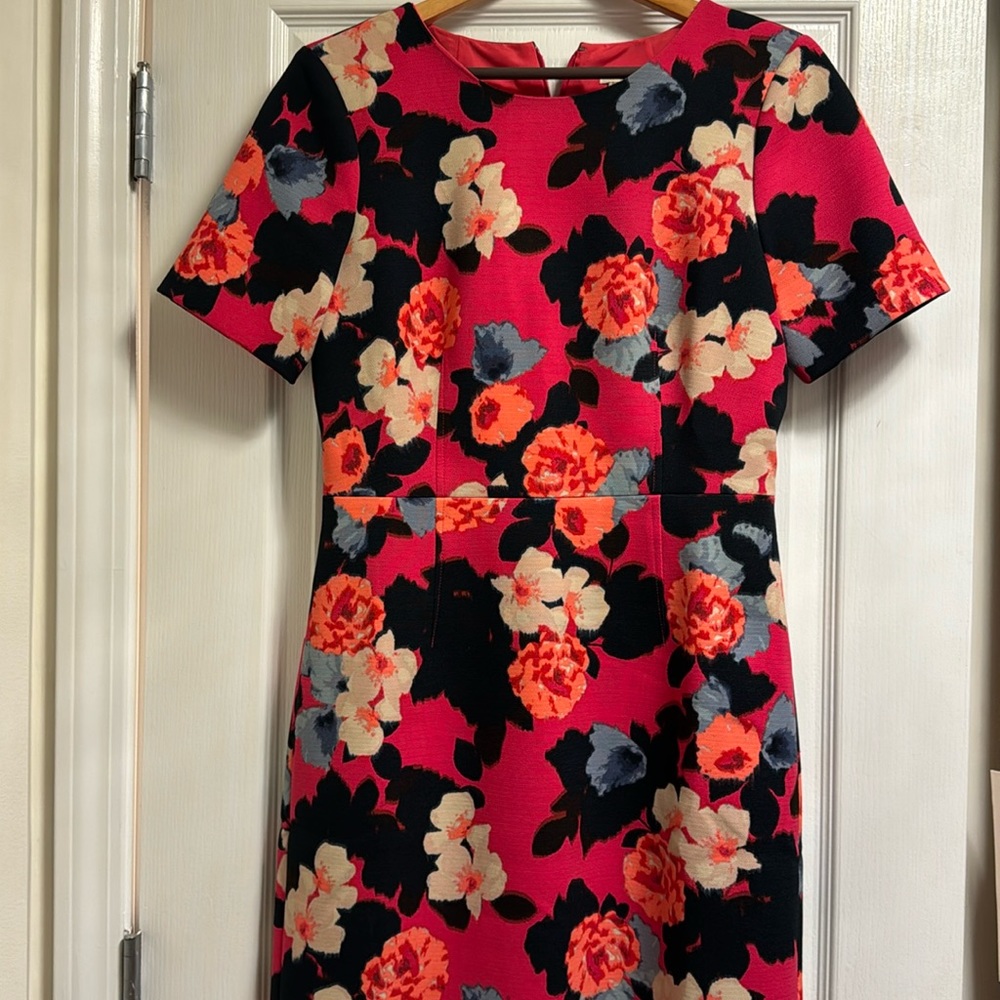 EUC J.CREW Bright Pink Dress